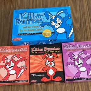 Killer Bunnies Card Game Set 13+age group 
2-8 players